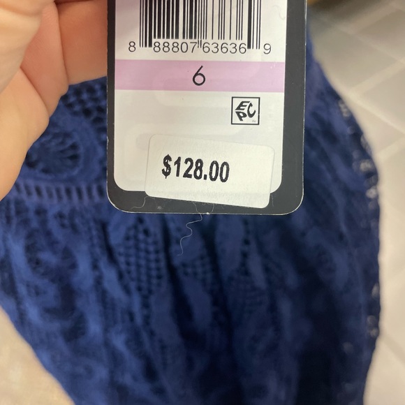 Navy Guess Lace Summer Dress - Picture 2 of 3